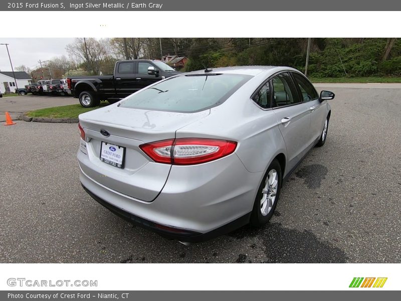 Ingot Silver Metallic / Earth Gray 2015 Ford Fusion S