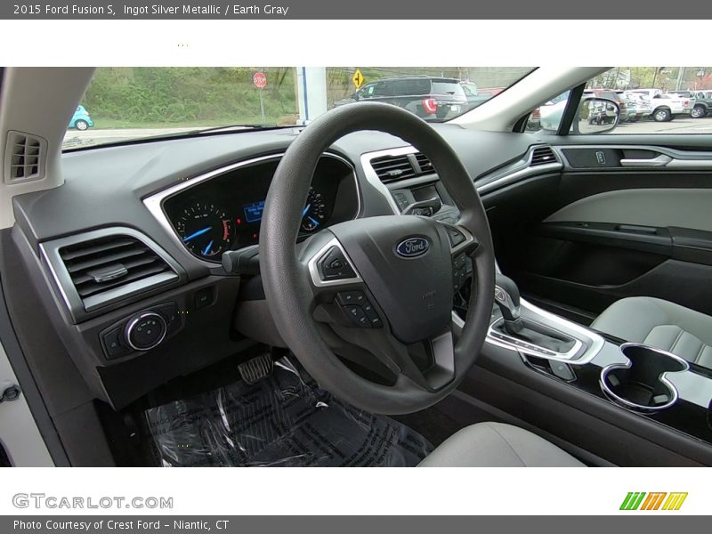 Ingot Silver Metallic / Earth Gray 2015 Ford Fusion S