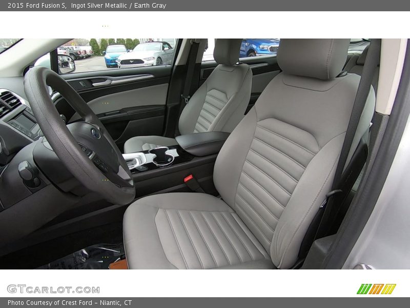Ingot Silver Metallic / Earth Gray 2015 Ford Fusion S