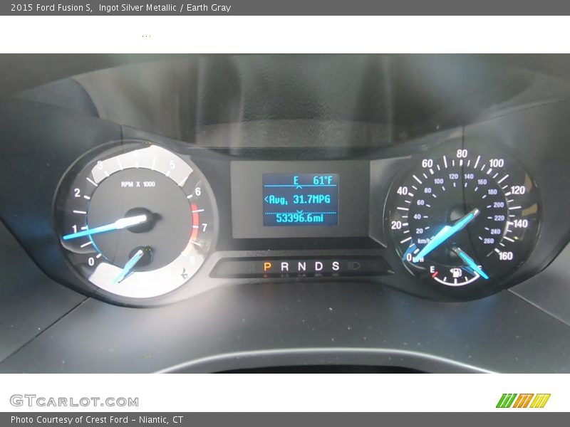 Ingot Silver Metallic / Earth Gray 2015 Ford Fusion S