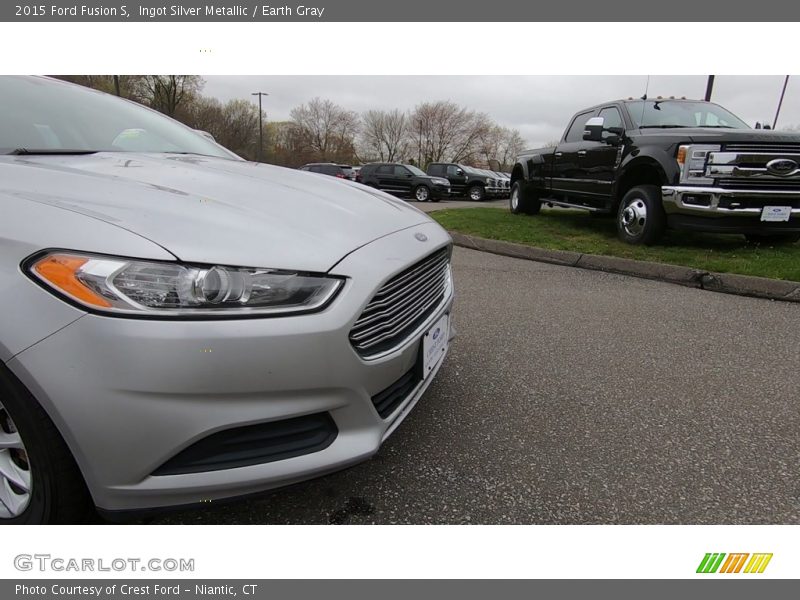 Ingot Silver Metallic / Earth Gray 2015 Ford Fusion S
