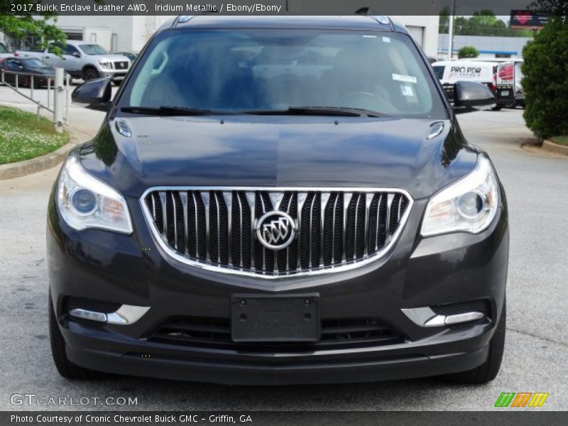 Iridium Metallic / Ebony/Ebony 2017 Buick Enclave Leather AWD