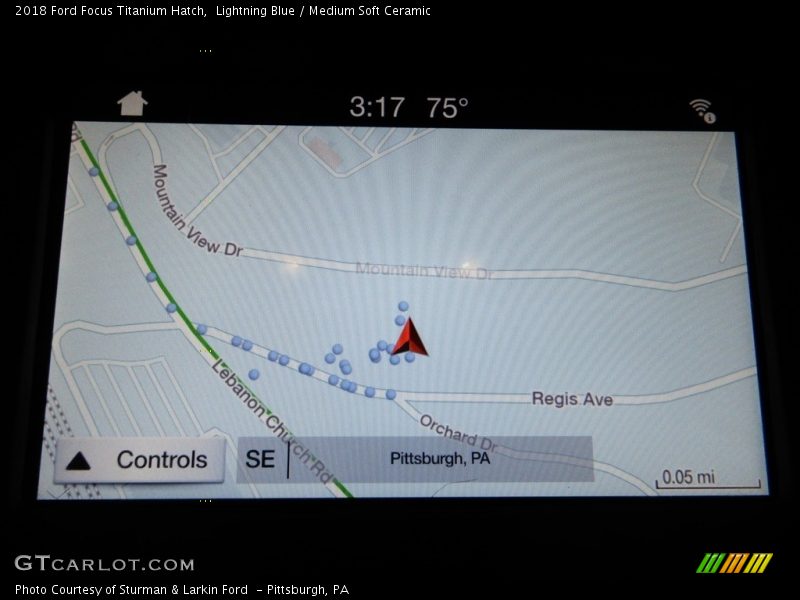 Lightning Blue / Medium Soft Ceramic 2018 Ford Focus Titanium Hatch