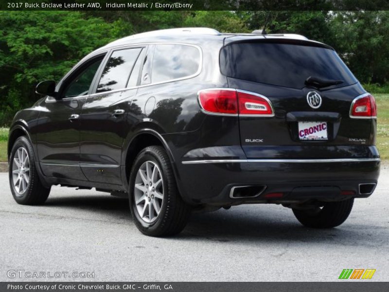 Iridium Metallic / Ebony/Ebony 2017 Buick Enclave Leather AWD