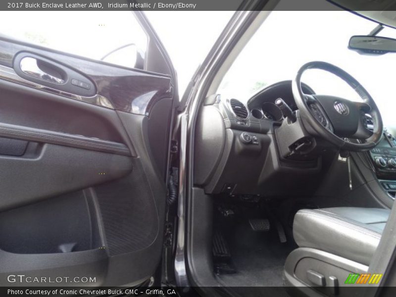 Iridium Metallic / Ebony/Ebony 2017 Buick Enclave Leather AWD
