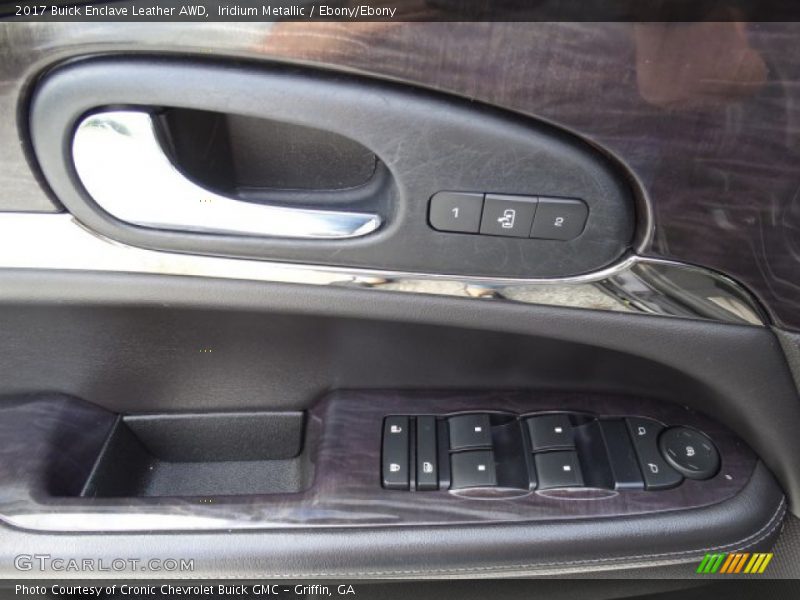 Iridium Metallic / Ebony/Ebony 2017 Buick Enclave Leather AWD