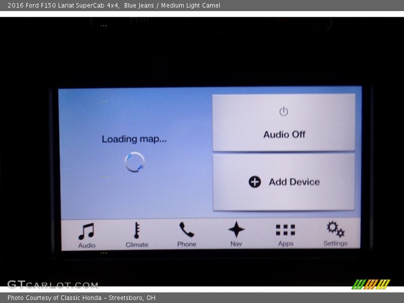 Blue Jeans / Medium Light Camel 2016 Ford F150 Lariat SuperCab 4x4