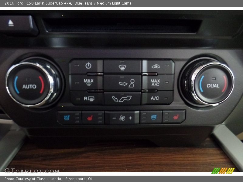 Blue Jeans / Medium Light Camel 2016 Ford F150 Lariat SuperCab 4x4