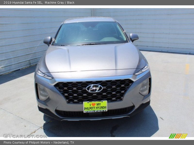 Machine Gray / Black 2019 Hyundai Santa Fe SEL