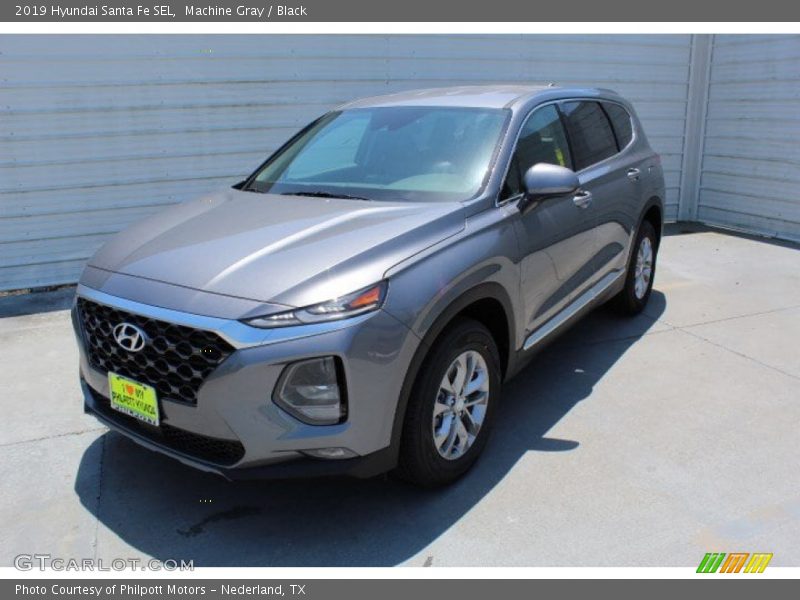 Machine Gray / Black 2019 Hyundai Santa Fe SEL