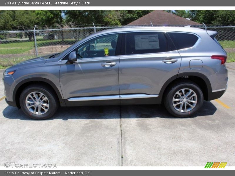 Machine Gray / Black 2019 Hyundai Santa Fe SEL