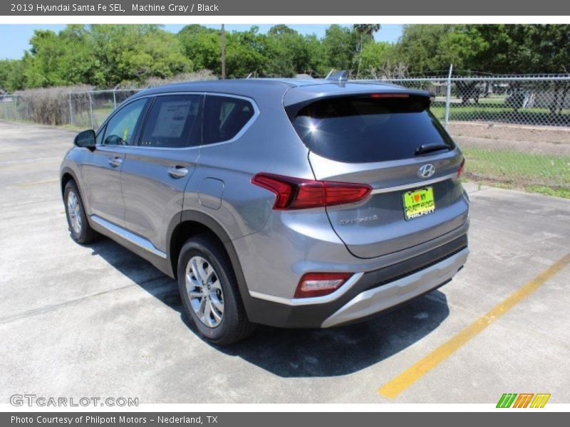 Machine Gray / Black 2019 Hyundai Santa Fe SEL