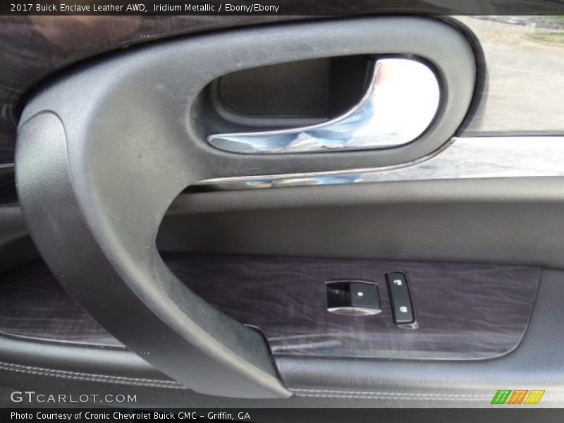 Iridium Metallic / Ebony/Ebony 2017 Buick Enclave Leather AWD
