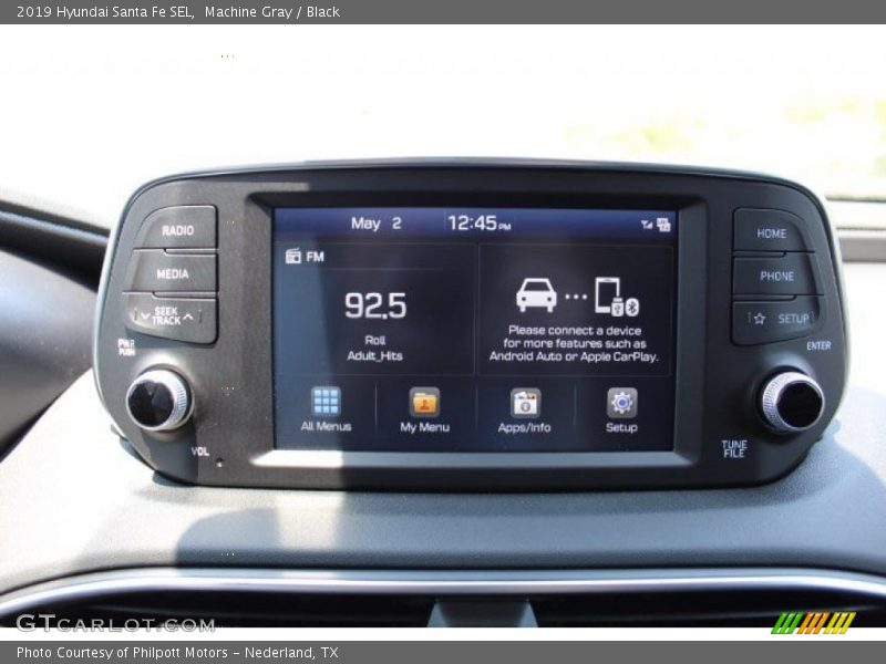 Machine Gray / Black 2019 Hyundai Santa Fe SEL