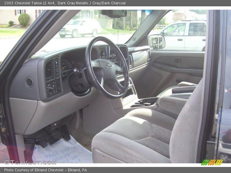 Dark Gray Metallic / Gray/Dark Charcoal 2003 Chevrolet Tahoe LS 4x4