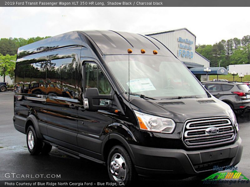 Shadow Black / Charcoal black 2019 Ford Transit Passenger Wagon XLT 350 HR Long