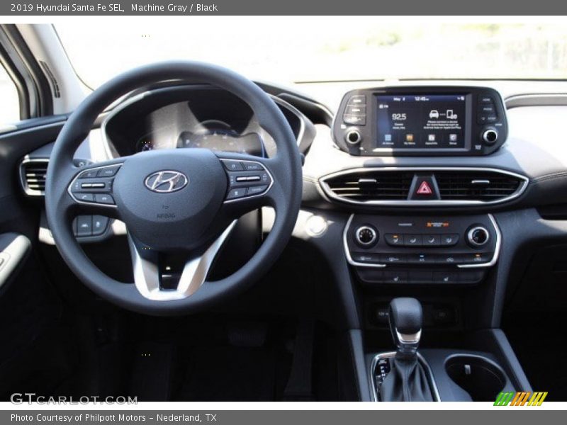 Machine Gray / Black 2019 Hyundai Santa Fe SEL