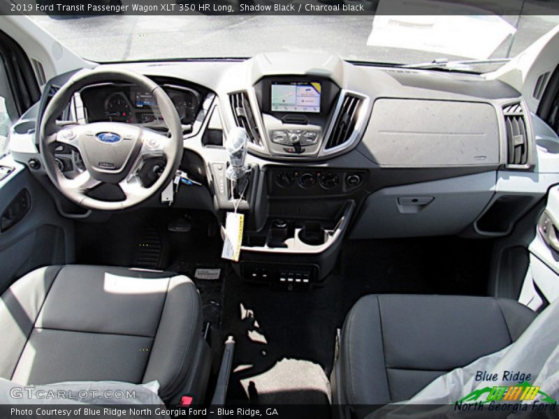 Shadow Black / Charcoal black 2019 Ford Transit Passenger Wagon XLT 350 HR Long