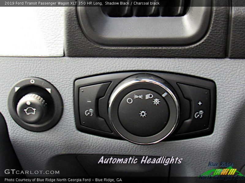 Shadow Black / Charcoal black 2019 Ford Transit Passenger Wagon XLT 350 HR Long