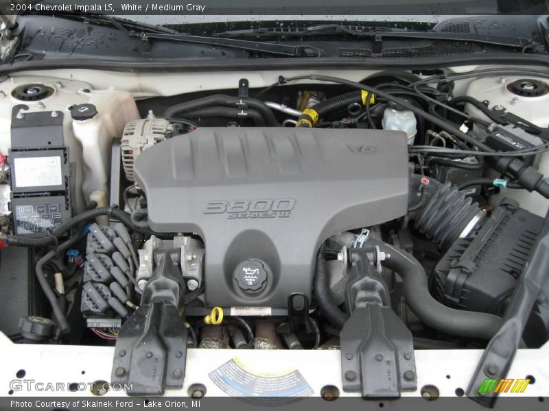 White / Medium Gray 2004 Chevrolet Impala LS