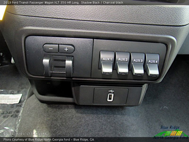Shadow Black / Charcoal black 2019 Ford Transit Passenger Wagon XLT 350 HR Long