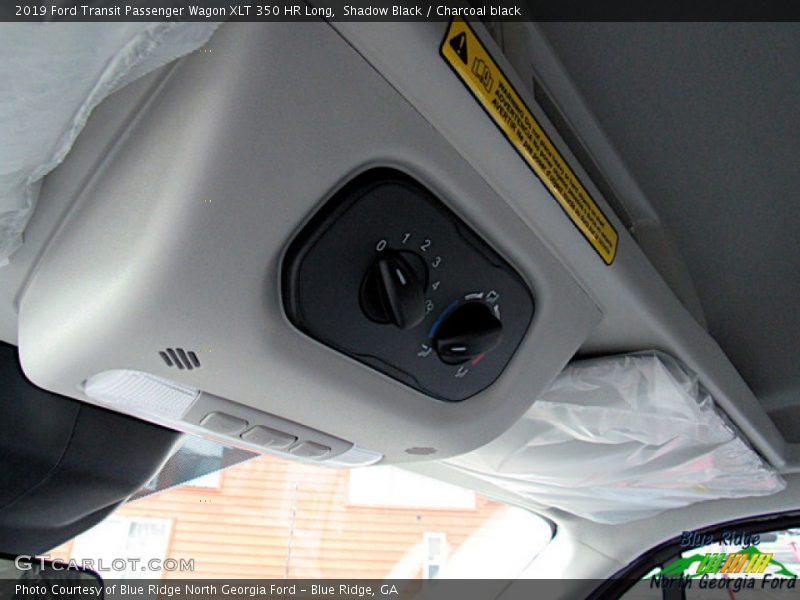 Shadow Black / Charcoal black 2019 Ford Transit Passenger Wagon XLT 350 HR Long