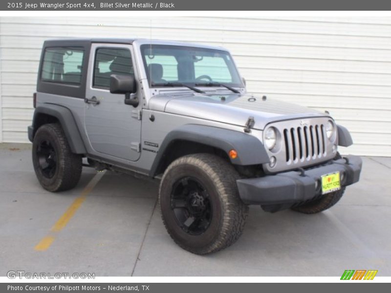 Billet Silver Metallic / Black 2015 Jeep Wrangler Sport 4x4
