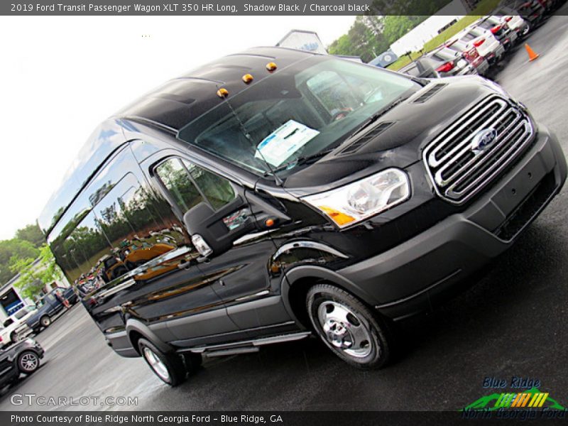 Shadow Black / Charcoal black 2019 Ford Transit Passenger Wagon XLT 350 HR Long