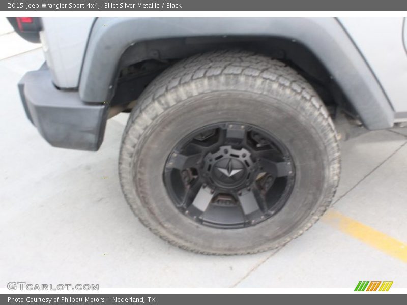 Billet Silver Metallic / Black 2015 Jeep Wrangler Sport 4x4