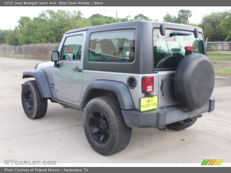 Billet Silver Metallic / Black 2015 Jeep Wrangler Sport 4x4