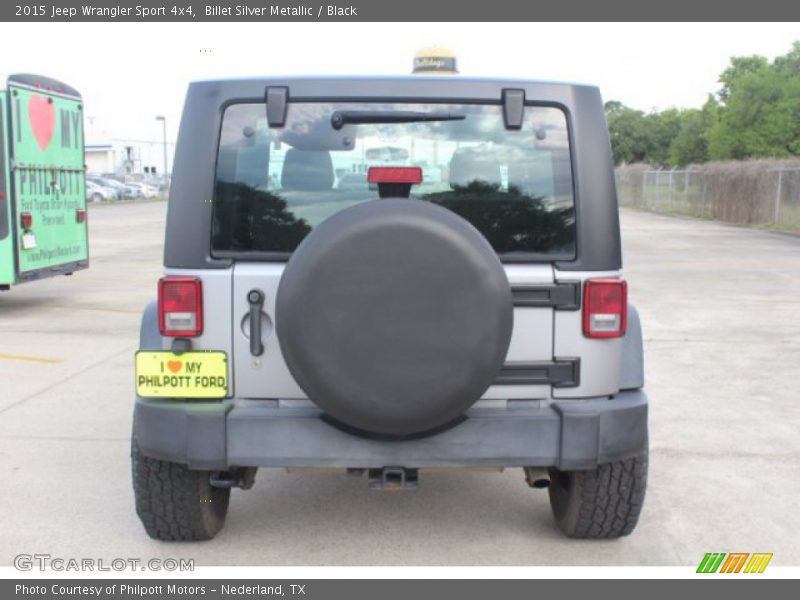 Billet Silver Metallic / Black 2015 Jeep Wrangler Sport 4x4