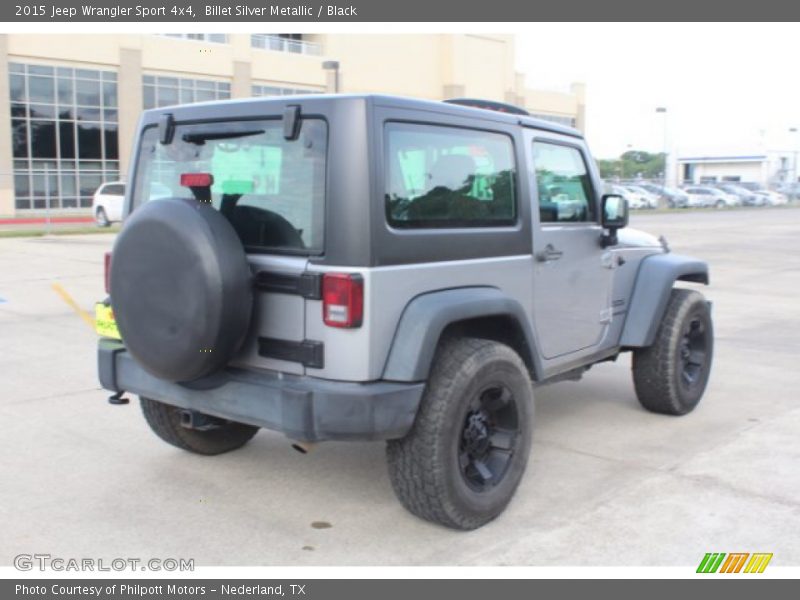 Billet Silver Metallic / Black 2015 Jeep Wrangler Sport 4x4