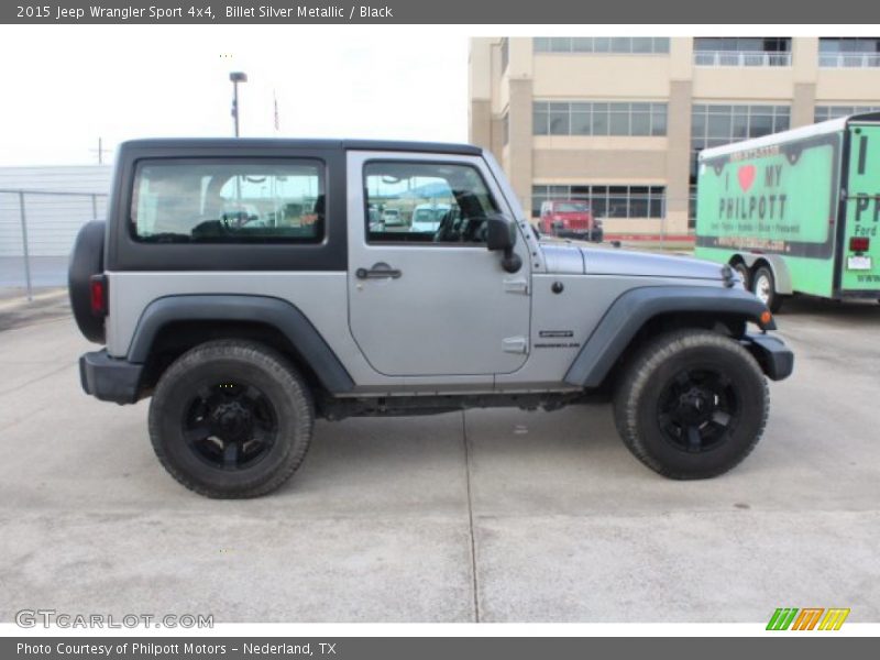 Billet Silver Metallic / Black 2015 Jeep Wrangler Sport 4x4