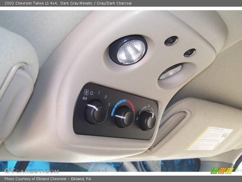 Dark Gray Metallic / Gray/Dark Charcoal 2003 Chevrolet Tahoe LS 4x4