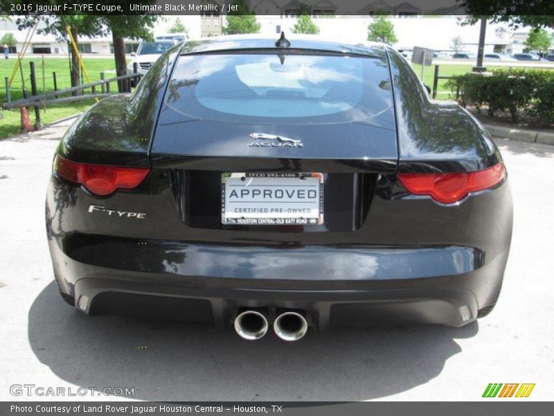 Ultimate Black Metallic / Jet 2016 Jaguar F-TYPE Coupe