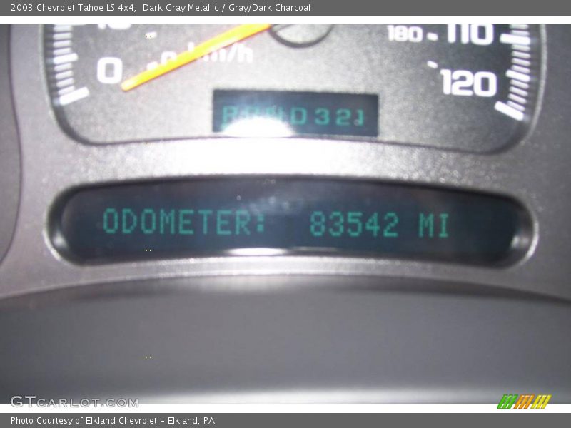 Dark Gray Metallic / Gray/Dark Charcoal 2003 Chevrolet Tahoe LS 4x4