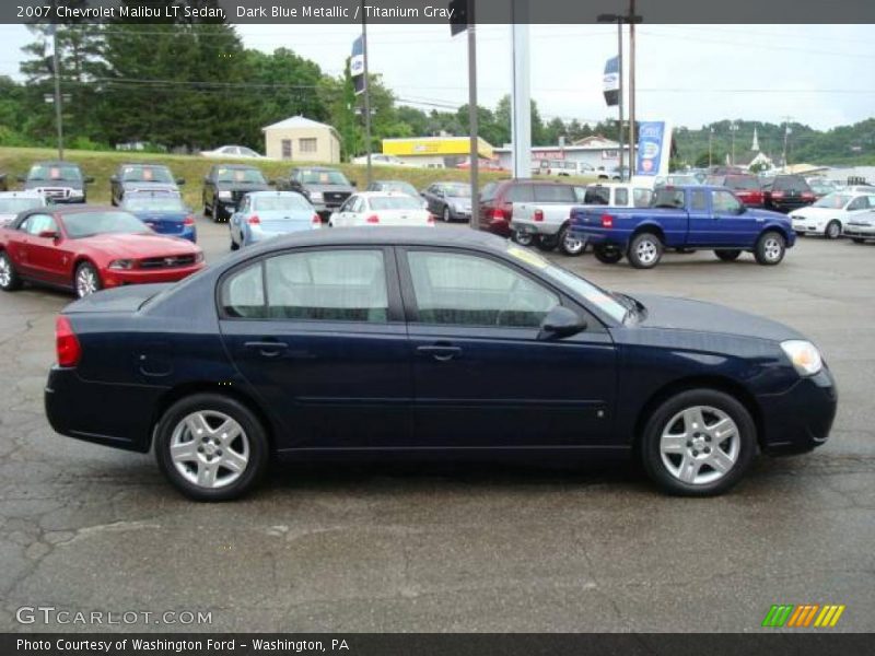 Dark Blue Metallic / Titanium Gray 2007 Chevrolet Malibu LT Sedan