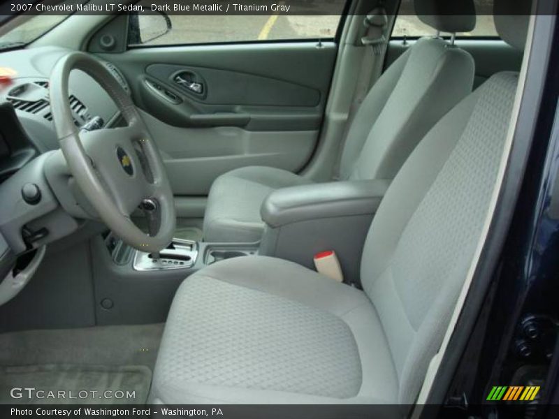 Dark Blue Metallic / Titanium Gray 2007 Chevrolet Malibu LT Sedan
