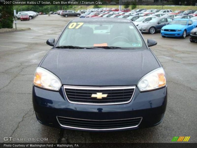 Dark Blue Metallic / Titanium Gray 2007 Chevrolet Malibu LT Sedan