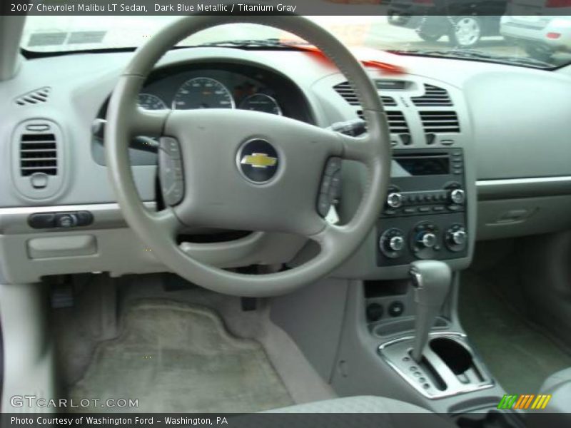Dark Blue Metallic / Titanium Gray 2007 Chevrolet Malibu LT Sedan