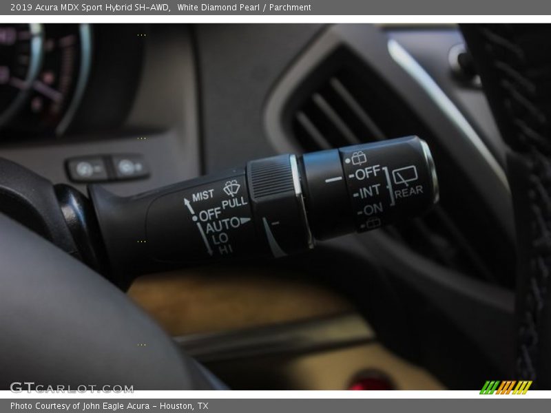 White Diamond Pearl / Parchment 2019 Acura MDX Sport Hybrid SH-AWD