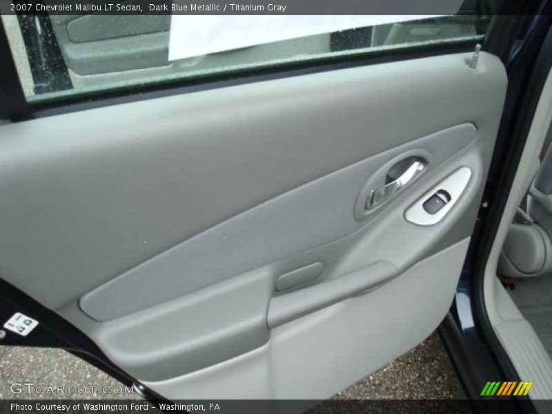 Dark Blue Metallic / Titanium Gray 2007 Chevrolet Malibu LT Sedan