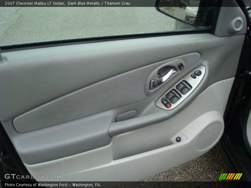 Dark Blue Metallic / Titanium Gray 2007 Chevrolet Malibu LT Sedan
