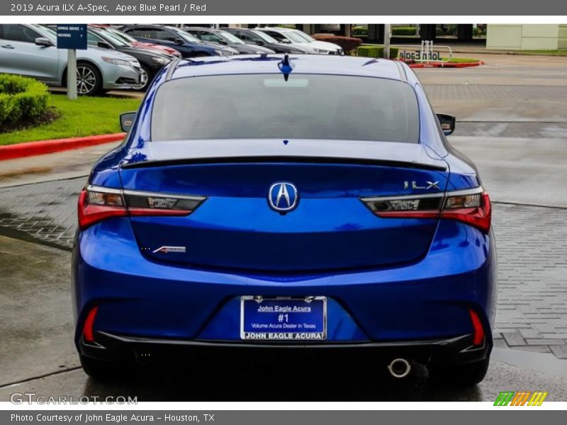 Apex Blue Pearl / Red 2019 Acura ILX A-Spec
