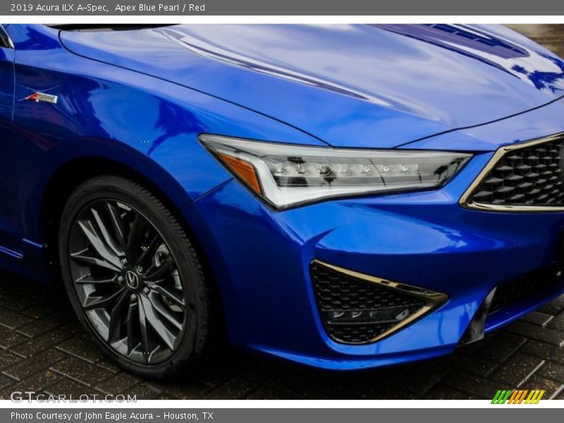 Apex Blue Pearl / Red 2019 Acura ILX A-Spec