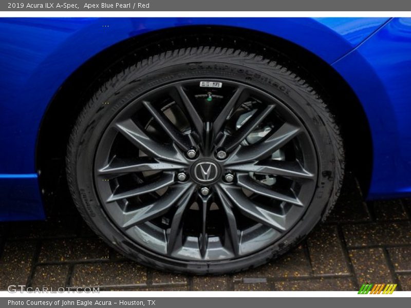 Apex Blue Pearl / Red 2019 Acura ILX A-Spec