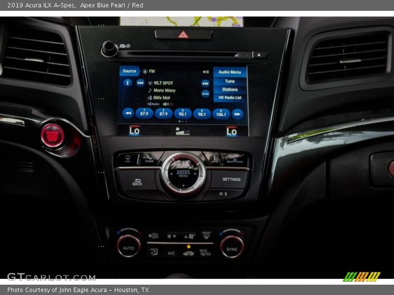 Apex Blue Pearl / Red 2019 Acura ILX A-Spec