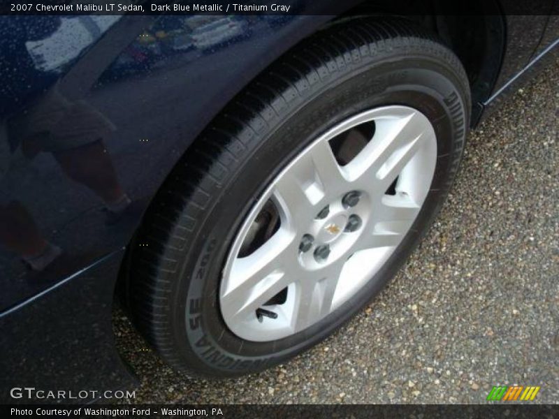 Dark Blue Metallic / Titanium Gray 2007 Chevrolet Malibu LT Sedan