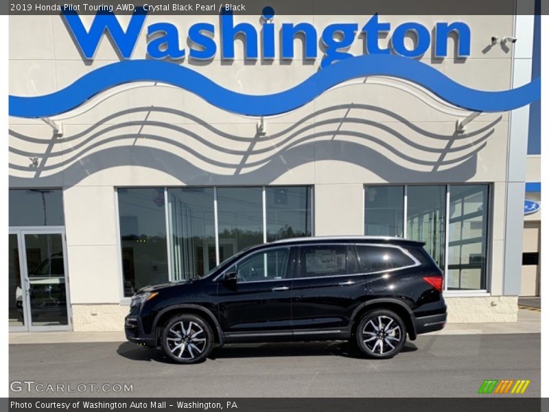 Crystal Black Pearl / Black 2019 Honda Pilot Touring AWD