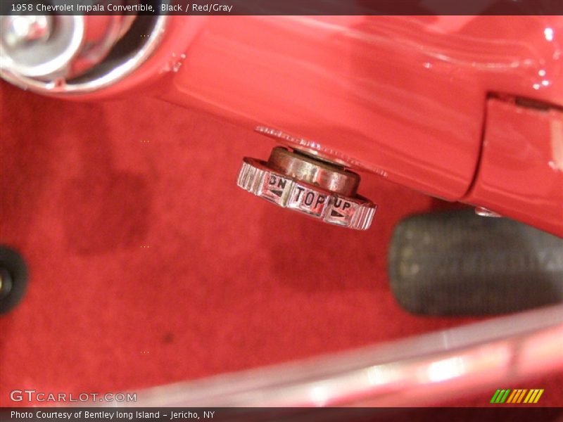 Black / Red/Gray 1958 Chevrolet Impala Convertible